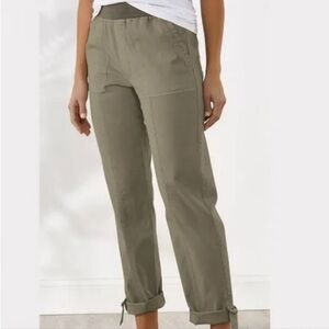 Soft Surroundings Medina pants in moss green